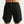 Black athletic shorts on a plain background