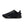 Black athletic shoe with a camouflage pattern on a white background.