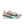 Pink running shoe with black swoosh logo on a white background.