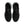 Black athletic shoes with marble pattern on a white background.