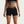 Black Nike Pro shorts and sports bra on a plain background