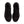 Black running shoe with Nike logo on a white background
