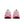 Pink and white sneakers with Nike logo on a white background