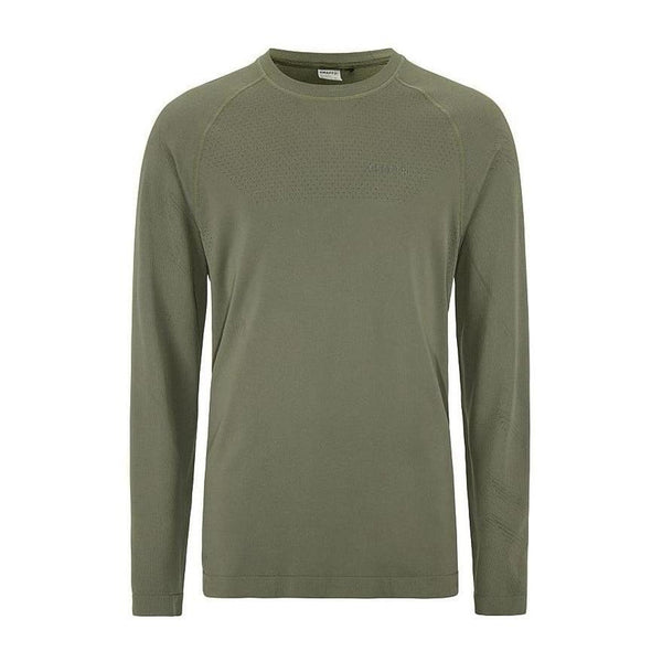 Green long-sleeve shirt on a white background