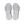 White shoe soles with brand logo on a white background