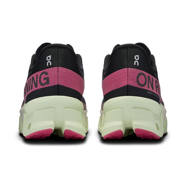 This running shoe has a wrap around big On Running logo.