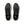 Black running shoes with 'On' branding on a white background.