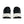 A pair of black and white running shoes with white soles on a white background.