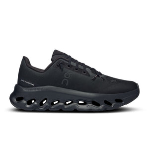All black lifestyle shoe from On that is very comfortable.