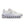 White running shoe with brand logo on a white background