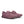 Pair of pink running shoes on a white background that are called Fig color.
