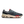 A pair of casual sneakers with a blue upper, beige sole, and red accents.
