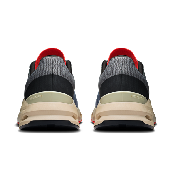 There is a little bit of red underneath the tongue of these shoes.