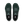 This pair of On shoes are monochromatic with a dark green.