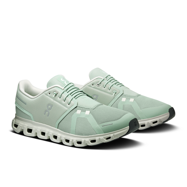 A pair of men's on shoes in a mineral/ice colorway that looks great as a casual shoe.