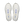 White sneakers with blue accents on a white background