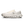 White running shoe with black accents on a white background