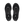 Black running shoes with 'On' branding on a white background
