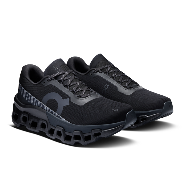 Thes On running shoes have large pods under the feet that provide lots of cushion.