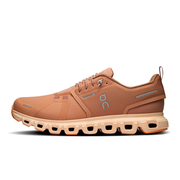 The medial side of a waterproof On lifestyle shoe.
