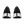 The heel of this athletic shoe frm On has a split right in the middle of the midsole.