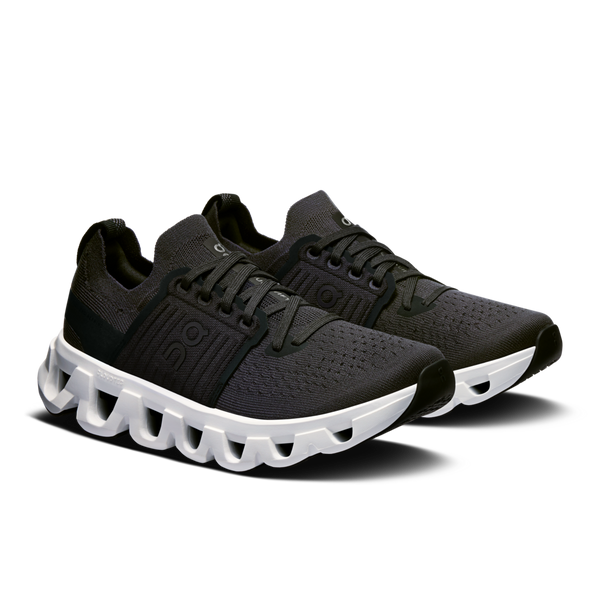 These Women's athletic shoes have an all black upp that looks fashionable and comfortable.