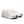 White running shoes with unique sole design on a transparent background