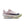White running shoe with purple and green accents on a white background
