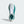 White and teal running shoe with 'HyperBooster' branding on a light gray background