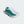 White and green sneaker with Adidas logo on a light gray background
