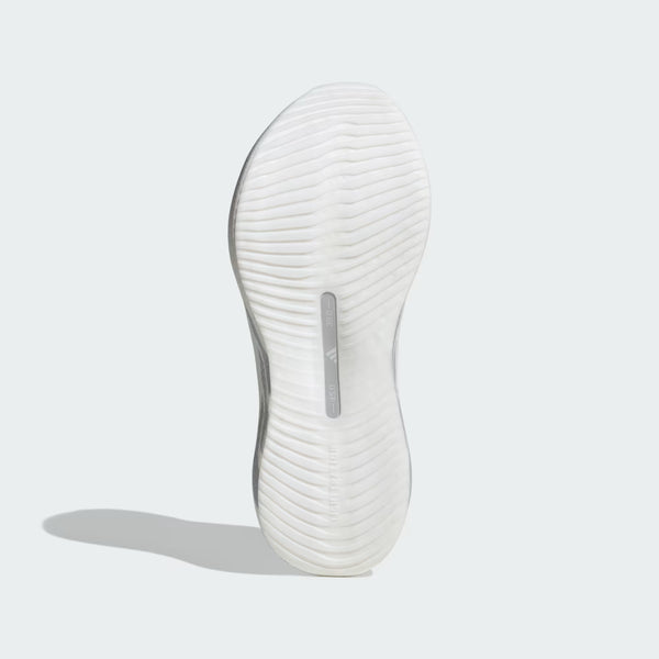 White sneaker sole on a light gray background