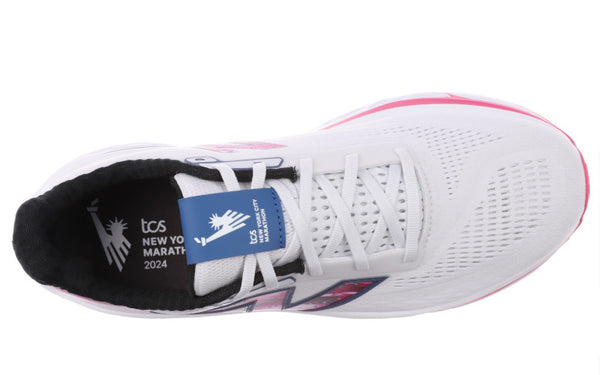 This NYC Marathon edition running shoe has a commerative logo on the tongue