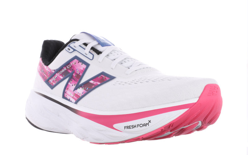 New Balance Men s TCS NYC Marathon Fresh Foam x 1080v14 Running Shoes White Pink Black Size 11