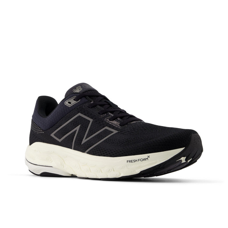 The upper of this men's new balance running shoe looks very soft