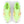 When viewing these Rebel V4 running shoes from above the main color that can be seen is a neon green.