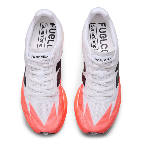 These NB running shoes have the name SC Elite written on teh top of the tongue.