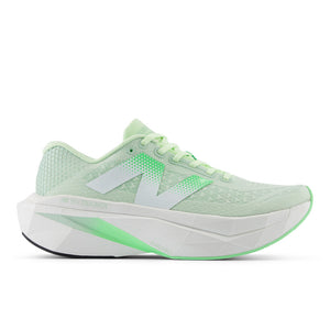 Light green running shoe with light green shoe laces.