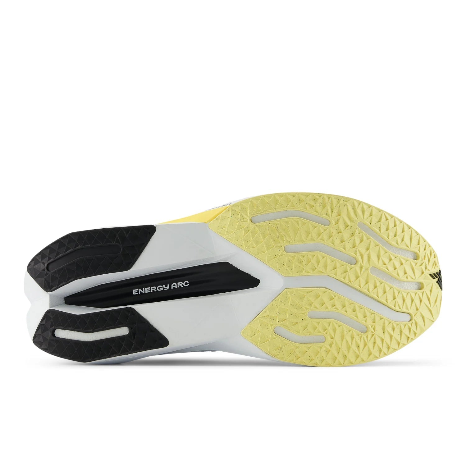 The outsole of the NB SuperComp V3 has a cut out where the Energy Arc can be seen