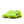 Bright green running shoes with Nike logo on a white background