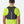 Person wearing a Nathan hydration vest on a white background
