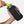 Hand holding a Nathan energy gel pouch with a Glukosan sports drink mix packet.