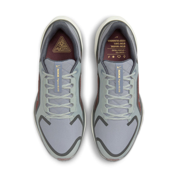 These Nike Pegasus 41 runing shoes have a waterproof upper to keep you dry.