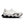 White athletic shoe with black sole on a white background