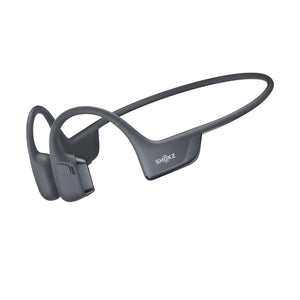 Shokz bone conduction headphones on a white background