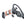 Disassembled Bluetooth headset with its components on a white background