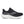 Gray running shoe with white sole on a light gray background