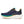 Navy Saucony running shoe with orange and teal accents on a white background