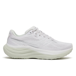 White running shoe on a white background