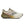 White and brown running shoe with visible branding on a white background