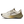 White and brown running shoe with visible branding on a white background